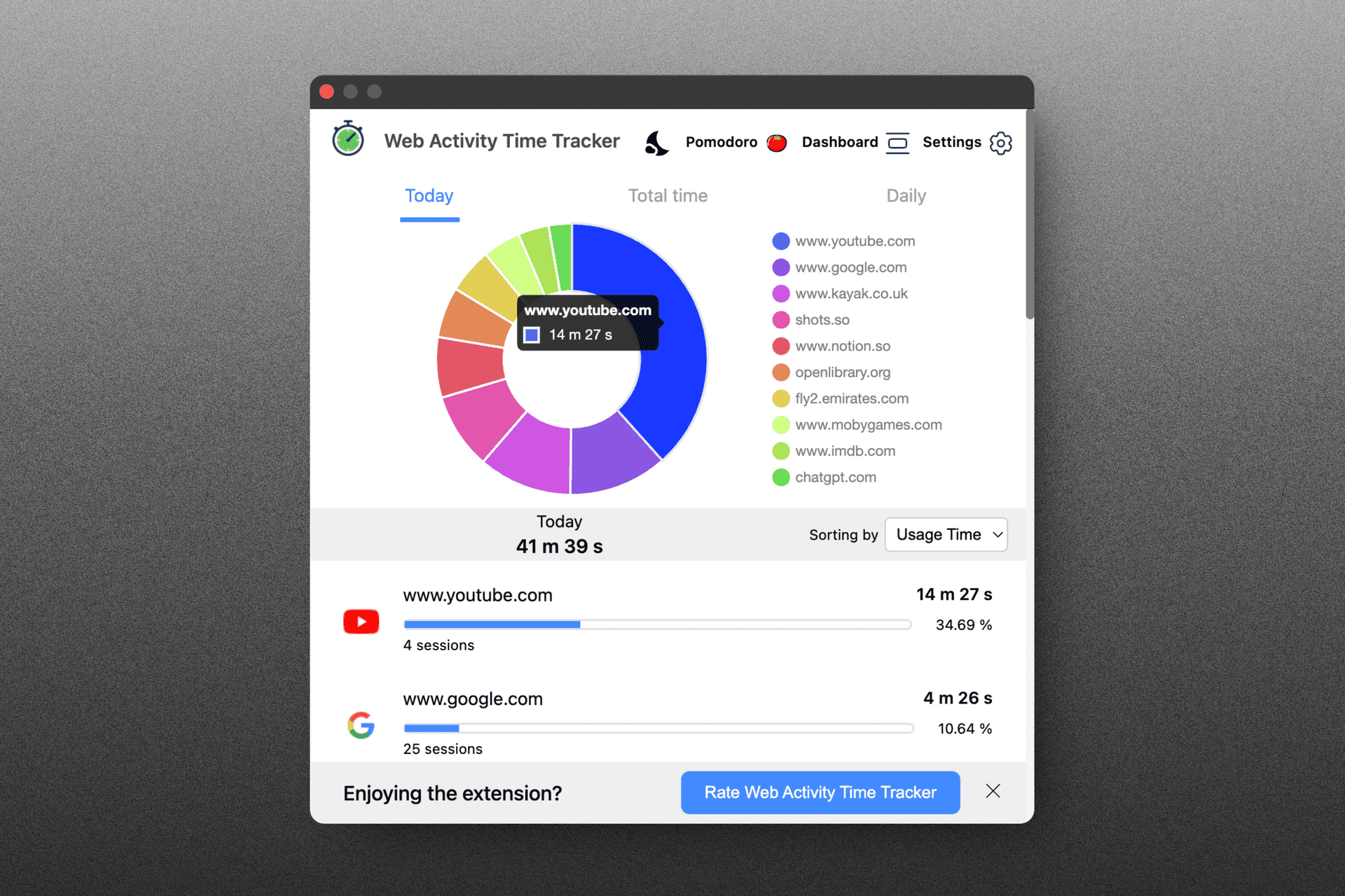 Web Activity Time Tracker